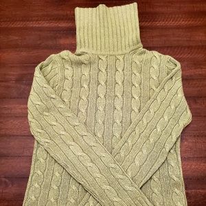 J.Crew Factory Store Green Turtleneck Sweater